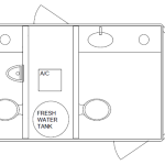 3 Station Restroom Trailer