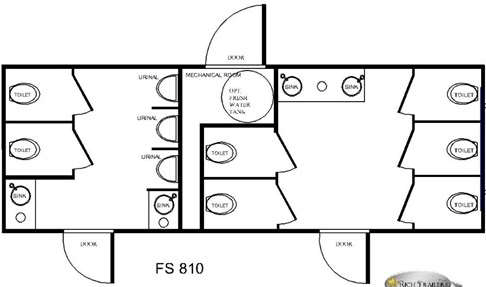 2 Station Luxury Restroom Trailer