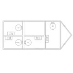 4 Station Private Rooms Restroom Trailer
