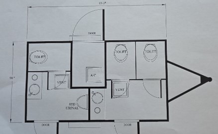 Pristine High End Event 2019 14′ 4 Station Restroom Trailer
